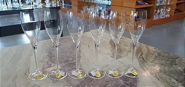 TAÇA OFICIAL DO ESPUMANTE BRASILEIRO CRISTAL VIVALDI - CX 6 PCS