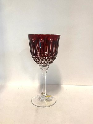 TAÇA VINHO BRANCO CRISTAL STRAUSS - STRAUSS - COR VERMELHO- CX 1 PC