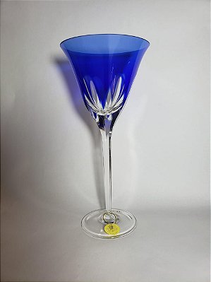 TAÇA ÁGUA  CRISTAL - STRAUSS - COR AZUL - CX 1 PCS