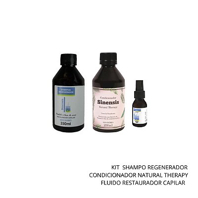Kit Shampoo Regenerador+Condicionador N. Therapy+Fluido Capilar | regenera e fortalece os cabelos