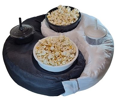 Kit Pipoca Yin Yang para casais - Personalizável - Noite romântica de cinema em casa