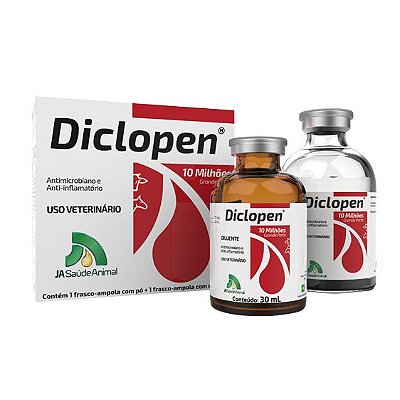 Diclopen® 10 Milhões - Kit com 6 frascos (6 pós + 6 diluentes)