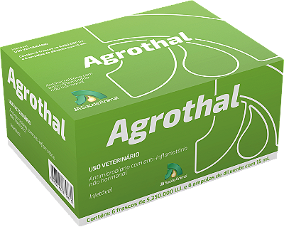 AGROTHAL  5.350.000UI 15ML (DISPLAY C/ 6 UNIDADES - 6 frascos ampolas e 6 frascos diluentes).
