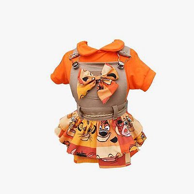 Jardineira Rei Leão Pet Fêmea