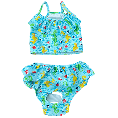 Biquini para Pet Cavalo Marinho