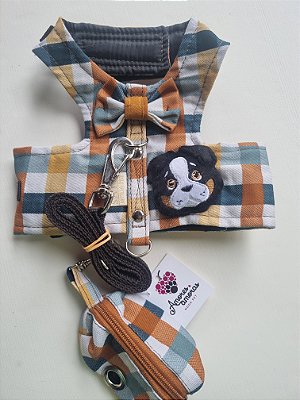 Peitoral Cachorro com Porta Caca