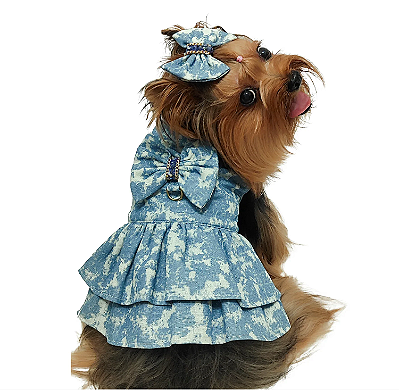 Vestido Pet Glamour Jeans - Grande Porte