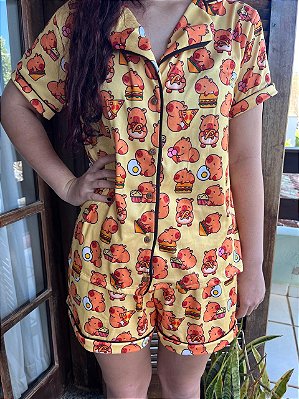 Pijama Adulto Capivara - Tal Mãe, Tal Pet