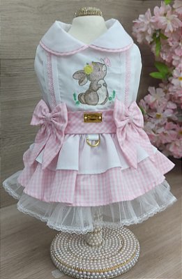 Vestido Coelha Dudog Rosa