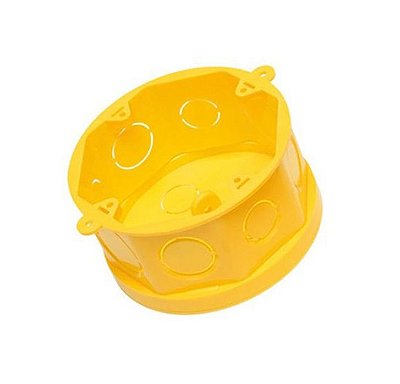 Amanco Eletrica Caixa de Luz Octogonal 4x4 Flex Amarela