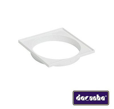Dacunha Porta Grelha Plástico Branco Quadrado para Caixa Sifonada  Dn 150
