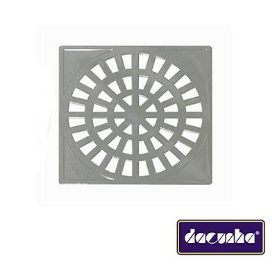 Dacunha Grelha Plastica Cromada Fixa Quadrada Dn 150