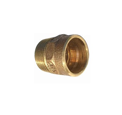 Eluma Conector Macho N.03 Bronze Com Anel de Solda - 22x3/4"