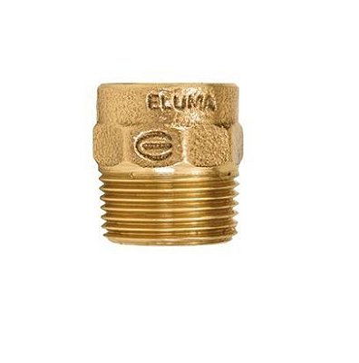Eluma Conector Macho Cobre/Bronze N.604 Sem Anel de Solda - 15X1/2