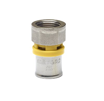 Prensar Gas Conector Rosca Femea Fixa Dn 16x1/2"