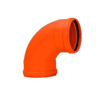 Amanco Silentium® Curva 90 Curta para Pé de Coluna Dn 75 mm