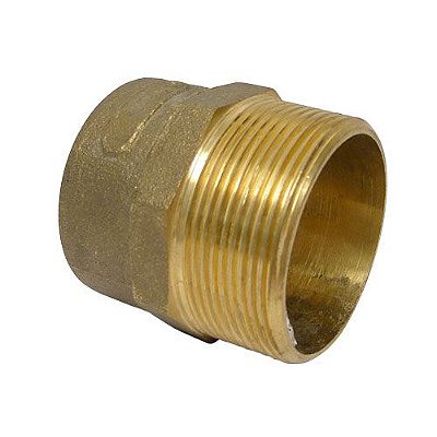 Rcts Conector Rosca Macho Liga de Cobre Sem Anel de Solda - 28 x 1