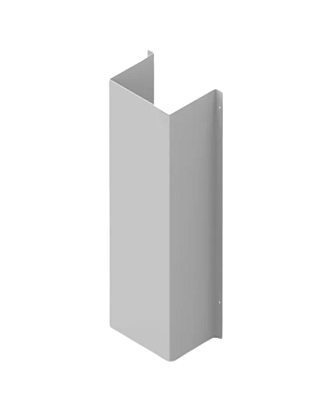 Carenagem Plastica Branca 600x150x150x1.3mm - Fixação com Velcro e Aba Externa