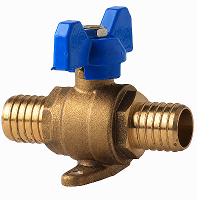Pex Valvula Borboleta Dn20 com Fixação - Azul