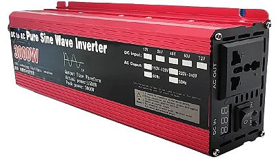 Inversor de Tensão Onda SENOIDAL PURA Dc 12v para Ac 110v/220v 3000w Jinsi