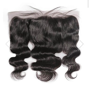 FRONTAL ORELHA A ORELHA HUMANA  ONDULADA 45 CM ( TELA TRANSPARENTE)