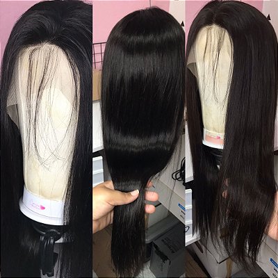 LACE FRONT HUMANA MILAN LISA 55CM ORELHA A ORELHA - Tela Transparente