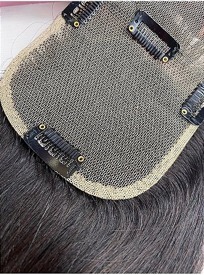 TOP CLOSURE 10x10 HUMANA ONDULADA  55CM ( COM TIC TAC)