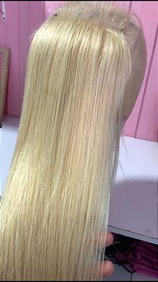 TOP CLOSURE CABELO HUMANO LISA LOIRA  35CM