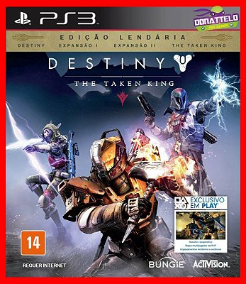 DLCs Destiny ps3 - Dark Below, House of Wolves e The Taken King Mídia digital