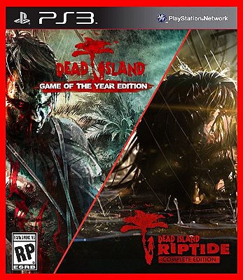 Dead Island 1 e Dead Island Riptide - Game of the Year Edition ps3 Mídia digital