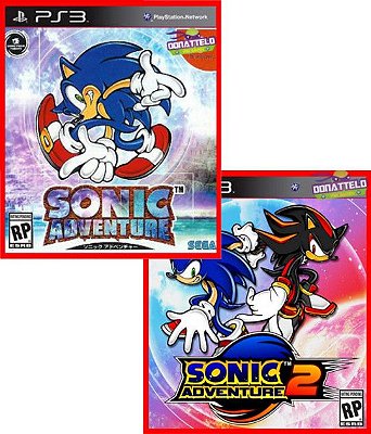 Sonic Adventure 1 e 2 ps3 Mídia digital
