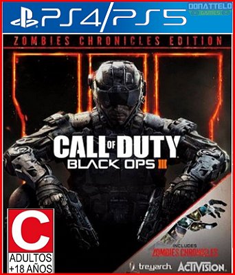 Call of Duty Black Ops III - Cod Black Ops 3 PS4/PS5 Mídia digital