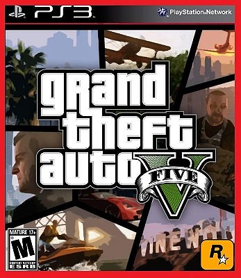 Grand Theft Auto V - GTA 5 PS3 Mídia digital