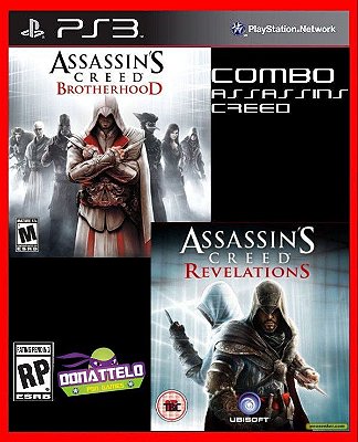 Combo Assassins Creed - Revelations e Brotherhood ps3 Mídia digital