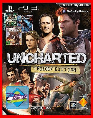 Coleção Uncharted - Uncharted 1, 2 e 3 ps3 Mídia digital