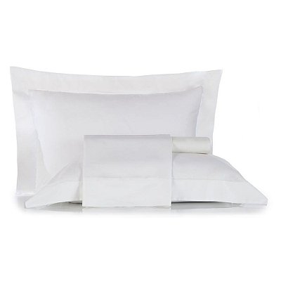Jogo de Cama Algodão Lux Branco King - 200 Fios - Altenburg