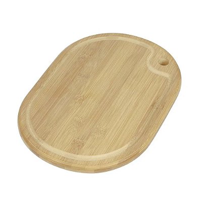 Tábua Oval para Churrasco - 33 cm x 23cm - Mor