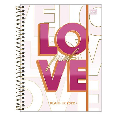 Agenda Planner Pink - 2022 - Love - Tilibra