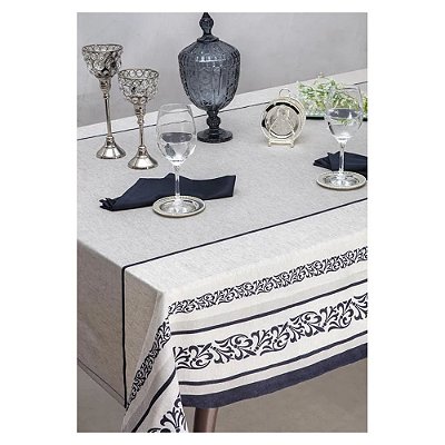 Toalha de Mesa Soft Linho Quadrada - Majesty - Kacyumara