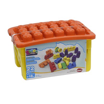 Blocolândia - MK 165 Box Block - Tampa Laranja - Dismat