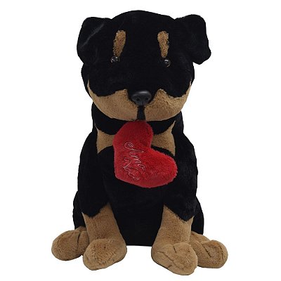 Pelúcia Cão Rottweiler 50cm - Lovely Toys