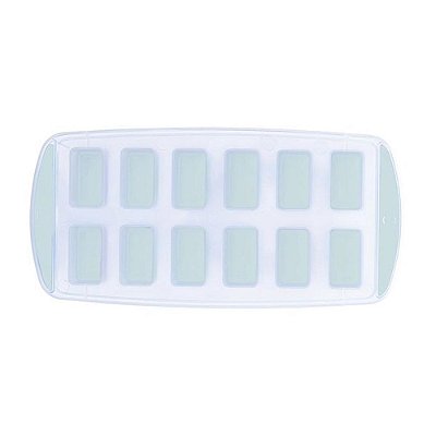 Forma de Silicone para Gelo 12 Cubos - Azul - Wincy