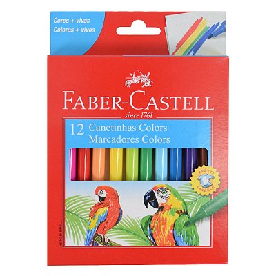 Canetinhas Colors Tons de Pele - 12 Cores - Faber-Castell