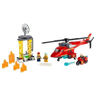 Lego City - Helicóptero de Resgate dos Bombeiros