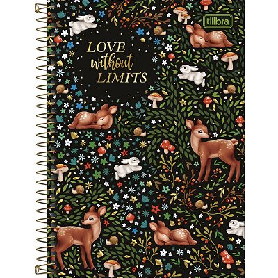 Caderno Loveland - Love Without Limits - 80 Folhas - Tilibra