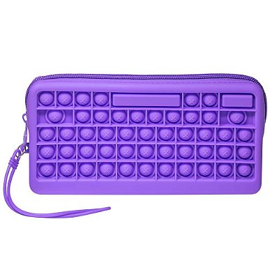 Estojo Escolar Antiestrees Poosh Teclado E240 - Roxo - Dac