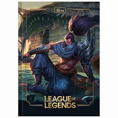 Caderno Brochura League Of Legends - Yasuo - 80 Folhas - Tilibra