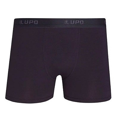 Cueca Boxer Algodão Preta - Lupo