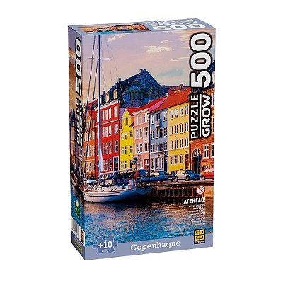 Quebra-Cabeça Copenhague - 500 Peças - Grow