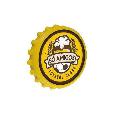 Abridor de Tampas - Amarelo/Só Amigos - BrasFoot